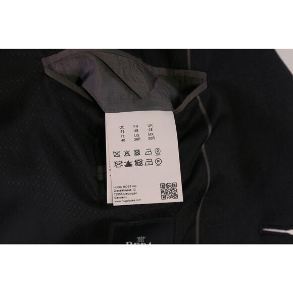Hugo Boss Current Johnstons/Lenon Solid Charcoal Gray Super 100's Wool Suit 38R - Picture 11 of 13